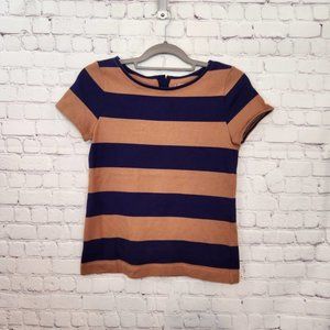 Ann Taylor LOFT Women's Purple & Brown Short sleeve Top XS